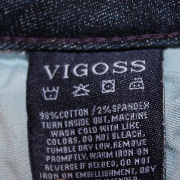 Vigoss Blue The Thompson Tomboy Skinny Jeans Women's Size 31X25 - Picture 12 of 15